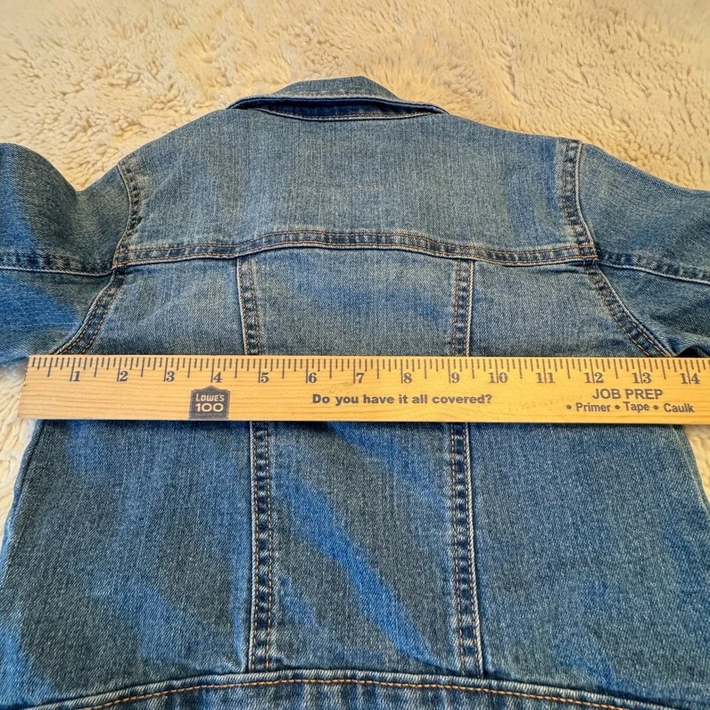 Old Navy Kids Denim Jacket Medium Wash Blue Cotton Blend Size S 6-7